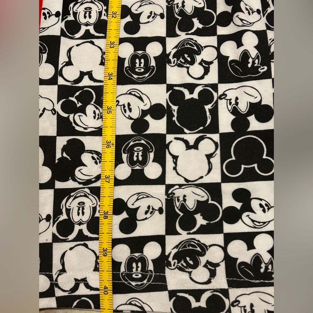Disney Mickey Mouse Black & White Character Print Pajama Pant Loungers - Picture 3 of 4